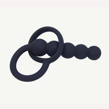 Load image into Gallery viewer, Black Sustained Pleasure Anal Beads for Guys