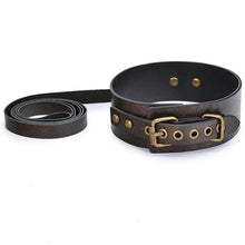 Load image into Gallery viewer, Genuine Vintage Leather BDSM Collar