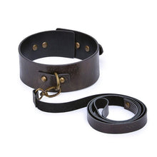Load image into Gallery viewer, Genuine Vintage Leather BDSM Collar