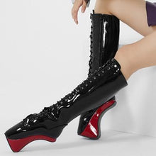 Load image into Gallery viewer, 7 Inches Hoof Pointed Toe Ballet Boots