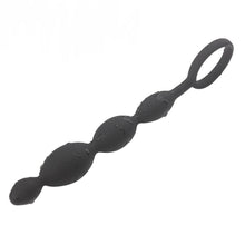 Load image into Gallery viewer, Silicone Ebony Ass Beads