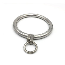 Lade das Bild in den Galerie-Viewer, Edelstahl BDSM Halsband mit Ring BDSM