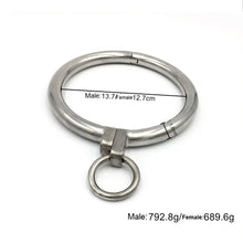 Lade das Bild in den Galerie-Viewer, Edelstahl BDSM Halsband mit Ring BDSM
