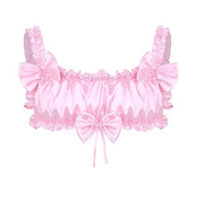 Load image into Gallery viewer, Lily Satin & Bows Sissy Bra