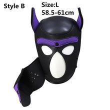 Load image into Gallery viewer, Padded Doggie Cosplay Hood BDSM