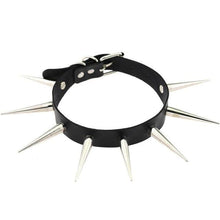 Charger l'image dans la galerie, Collier en cuir PU gothique gay