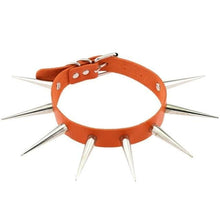 Charger l'image dans la galerie, Collier en cuir PU gothique gay