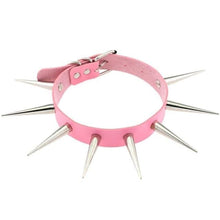Charger l'image dans la galerie, Collier en cuir PU gothique gay