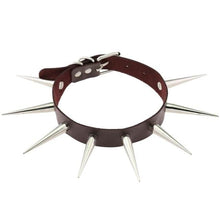 Charger l'image dans la galerie, Collier en cuir PU gothique gay