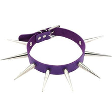 Charger l'image dans la galerie, Collier en cuir PU gothique gay