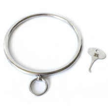 Lade das Bild in den Galerie-Viewer, Abgerundetes Edelstahl-Eternity-Halsband mit Verschluss