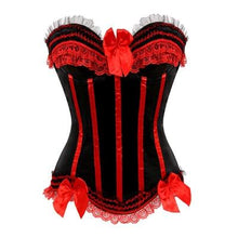 Charger l'image dans la galerie, Corset Sissy à volants et nœuds