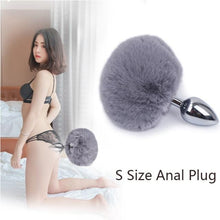 Load image into Gallery viewer, Bunny Tail Butt Plug 4.5 Inches Long