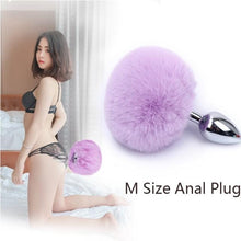 Load image into Gallery viewer, Bunny Tail Butt Plug 4.5 Inches Long