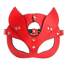 Load image into Gallery viewer, Sexy Red Leather Mask BDSM