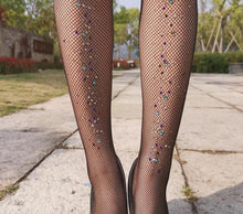 Load image into Gallery viewer, Sissy Party Rhinestone Stockings
