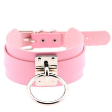Charger l'image dans la galerie, Collier en cuir fait main BDSM