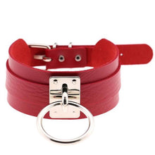 Charger l'image dans la galerie, Collier en cuir fait main BDSM