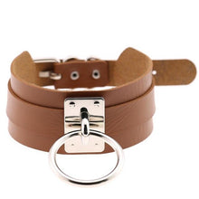 Charger l'image dans la galerie, Collier en cuir fait main BDSM