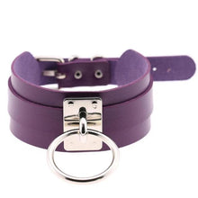 Charger l'image dans la galerie, Collier en cuir fait main BDSM