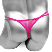 Charger l'image dans la galerie, String Sissy en dentelle sans entrejambe