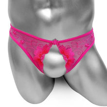 Charger l'image dans la galerie, String Sissy en dentelle sans entrejambe