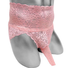 Load image into Gallery viewer, Floral Lace Briefs With Sheath
