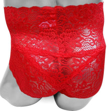 Charger l'image dans la galerie, Culotte Sissy taille haute en dentelle