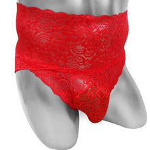Charger l'image dans la galerie, Culotte Sissy taille haute en dentelle