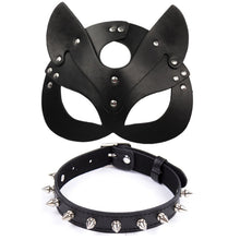 Charger l'image dans la galerie, Ensemble collier et masque BDSM