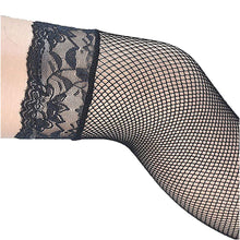 Load image into Gallery viewer, Bowknot Fishnet Sissy Stockings
