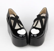 Load image into Gallery viewer, Lily Wedged Heart Sissy Shoes