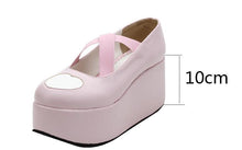Load image into Gallery viewer, Lily Wedged Heart Sissy Shoes