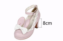 Load image into Gallery viewer, Evelyn Pink Bunny Sissy Shoes