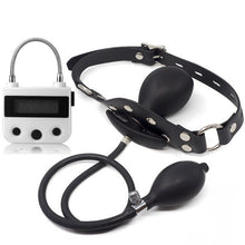 Load image into Gallery viewer, Popular Inflatable Lockable Open Mouth Gag & Digital Timer Set