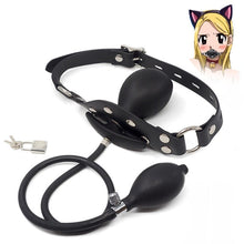 Load image into Gallery viewer, Popular Inflatable Lockable Open Mouth Gag & Digital Timer Set