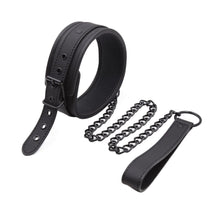 Lade das Bild in den Galerie-Viewer, Schwammiges, komplett schwarzes BDSM-Trainingshalsband