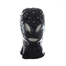 Load image into Gallery viewer, Studded Wet Look Leather Mask BDSM