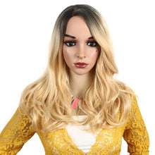 Lade das Bild in den Galerie-Viewer, 20 Zoll lange gewellte Perücke mit Farbverlauf