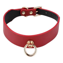 Charger l'image dans la galerie, Collier d'esclave sexuelle rouge glamour