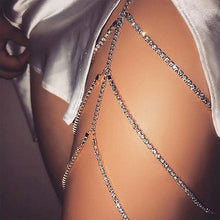 Load image into Gallery viewer, Erotic Bling Leg Body Chain BDSM