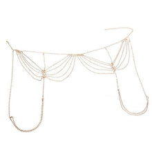 Load image into Gallery viewer, Erotic Bling Leg Body Chain BDSM