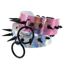 Load image into Gallery viewer, Oversized Spiked Colorful Collar product view