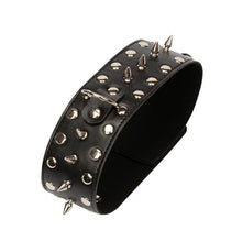 Load image into Gallery viewer, Spiked Rivets Leather Bondage Collar