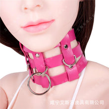Load image into Gallery viewer, Triple Layer Pink BDSM Collar