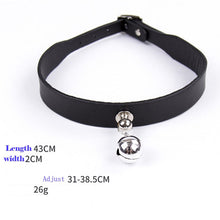 Charger l'image dans la galerie, Collier en cuir réglable