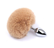 Load image into Gallery viewer, Bunny Tail Butt Plug 4.5 Inches Long