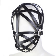 Load image into Gallery viewer, Leather Bondage Restraint Mask BDSM