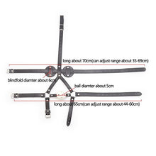 Load image into Gallery viewer, Bondage Play Huge Ball Gag Harness BDSM