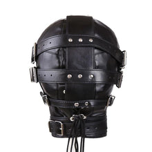 Load image into Gallery viewer, Total Blackout Padded Leather Mask BDSM